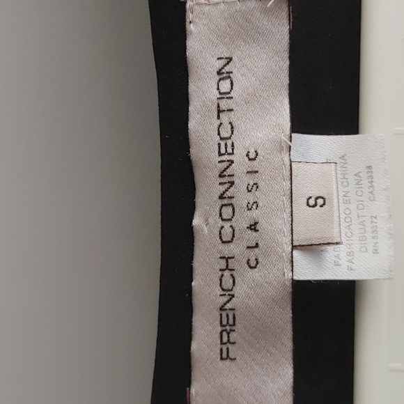 French Connection US S Black Button Down Blouse - Picture 7 of 10